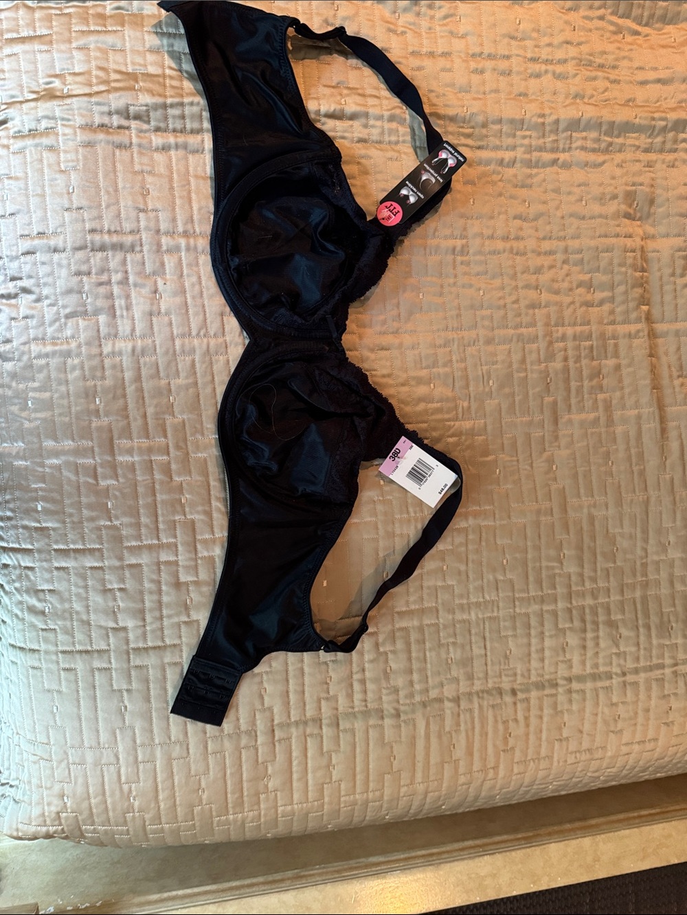 Lilyette Black Underwire Full Coverage Bra